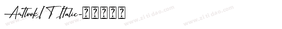 ArtlookIT Italic字体转换